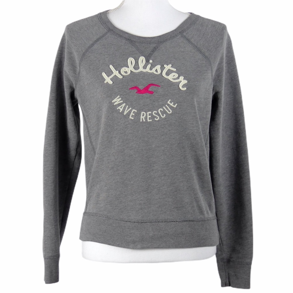 Hollister Grey Pullover Sweatshirt